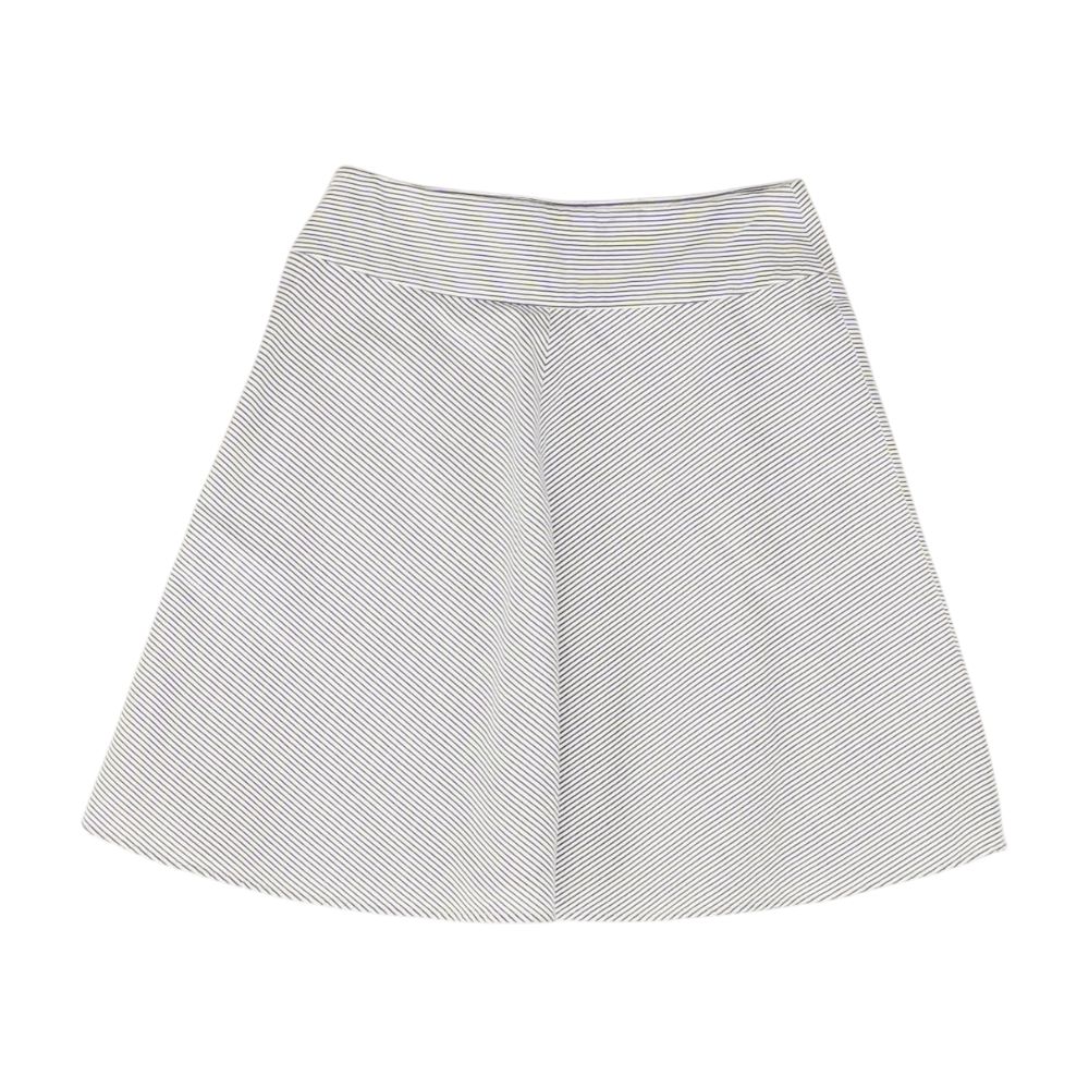 White Striped Midi Skirt - Image 2