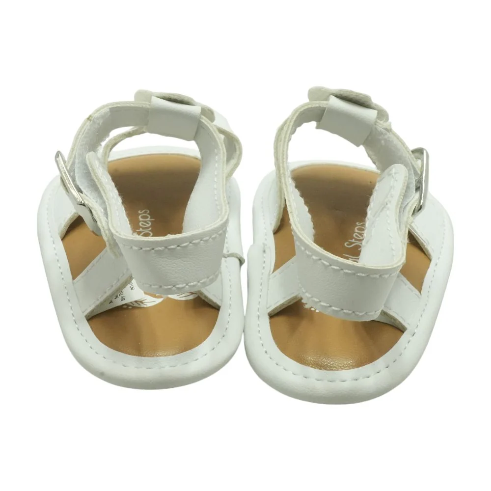 White Synthetic Crib Shoes - Image 2
