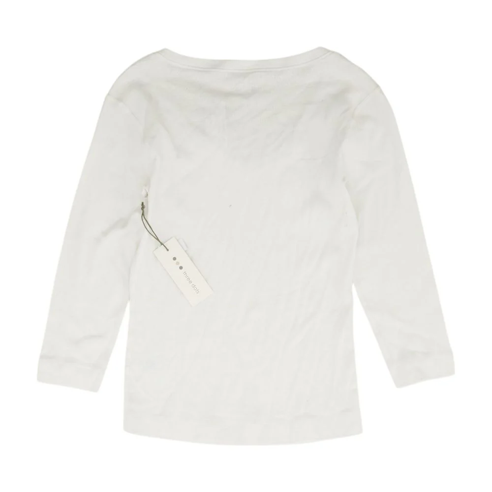 White V Neck T-Shirt - Image 2