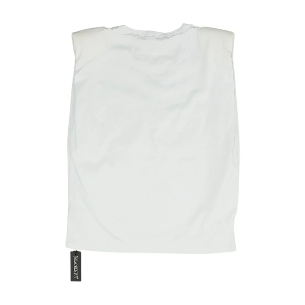 White V Neck T-Shirt - Image 2