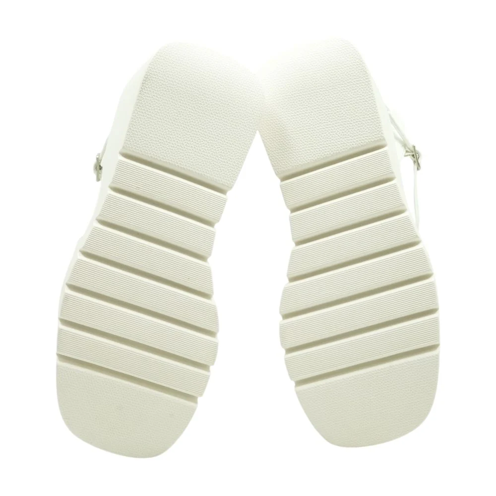 White Wedge Sandals - Image 3