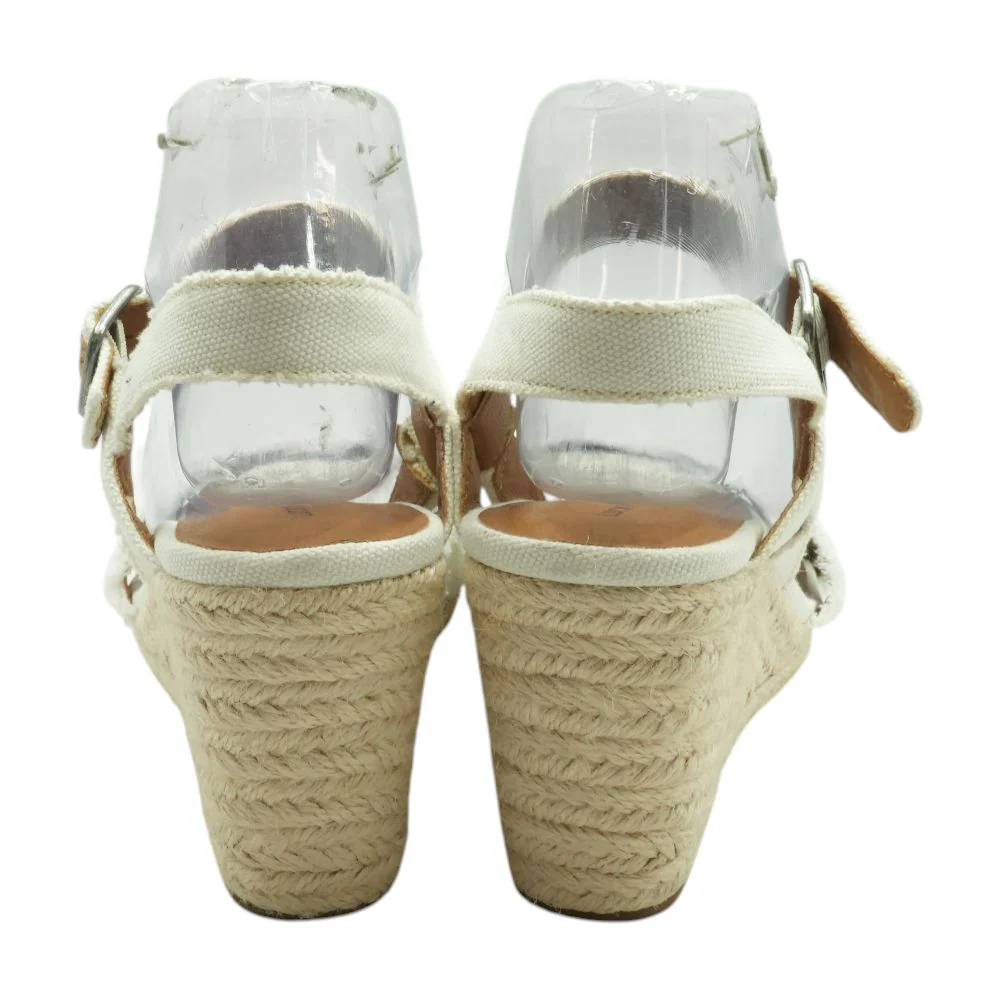 White Wedged Sandals - Image 2