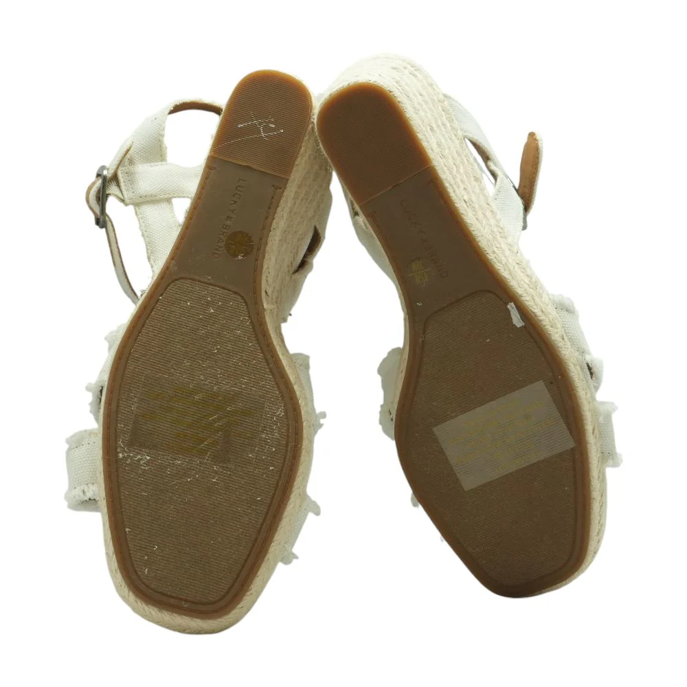 White Wedged Sandals - Image 3