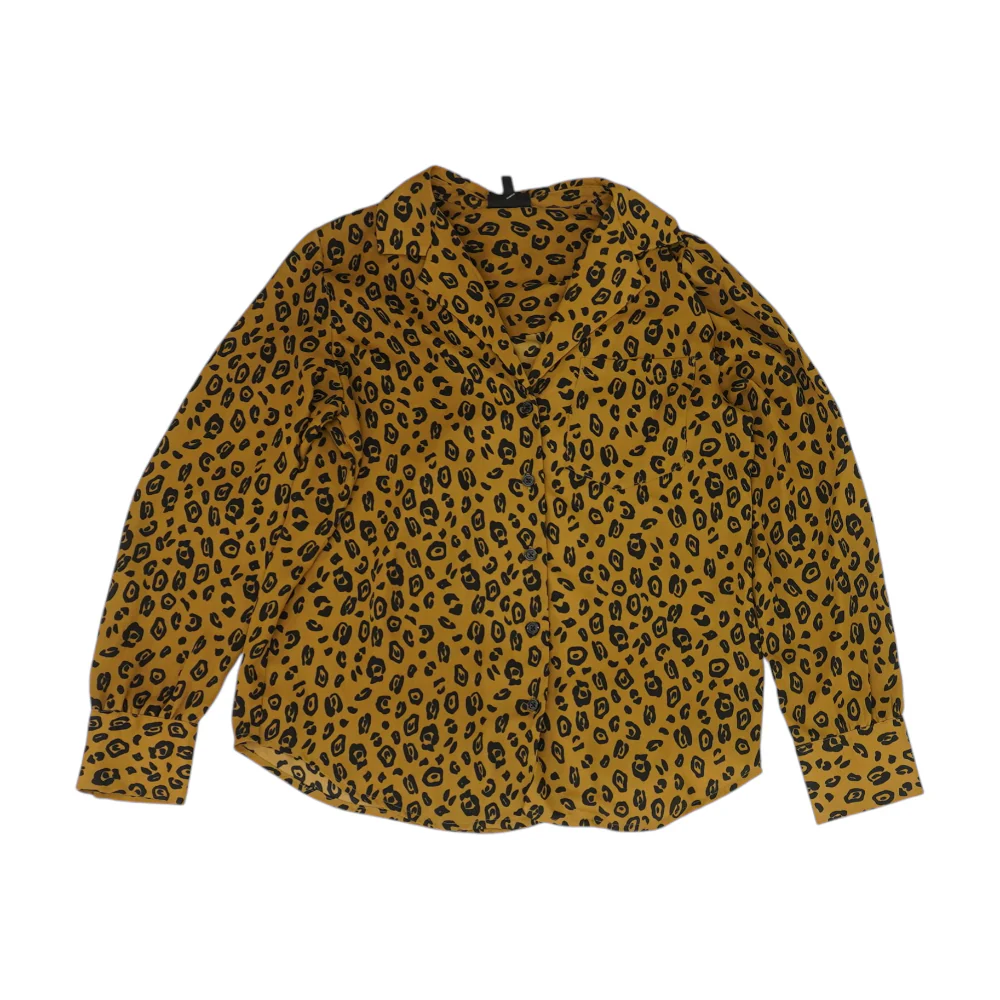 Brown Animal Print Blouse