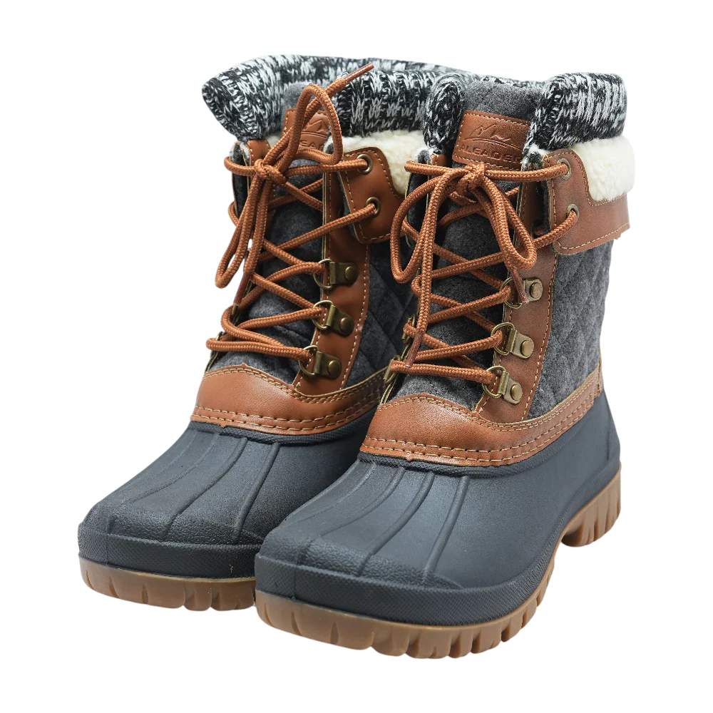 Gray Winter Boots
