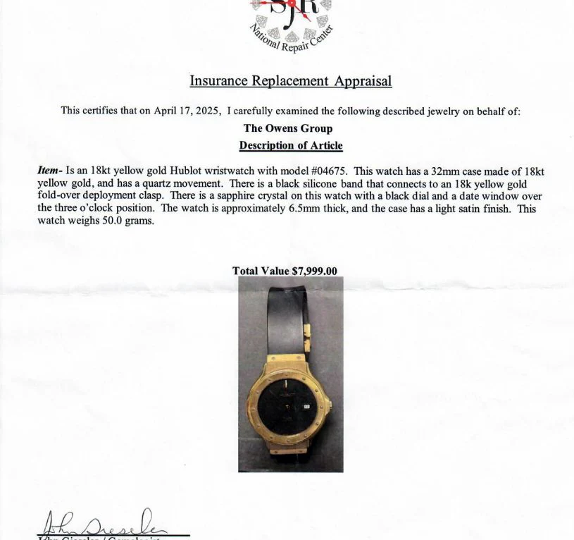 Women's 18K Gold Case With Black Silicone Band Watch - Image 5