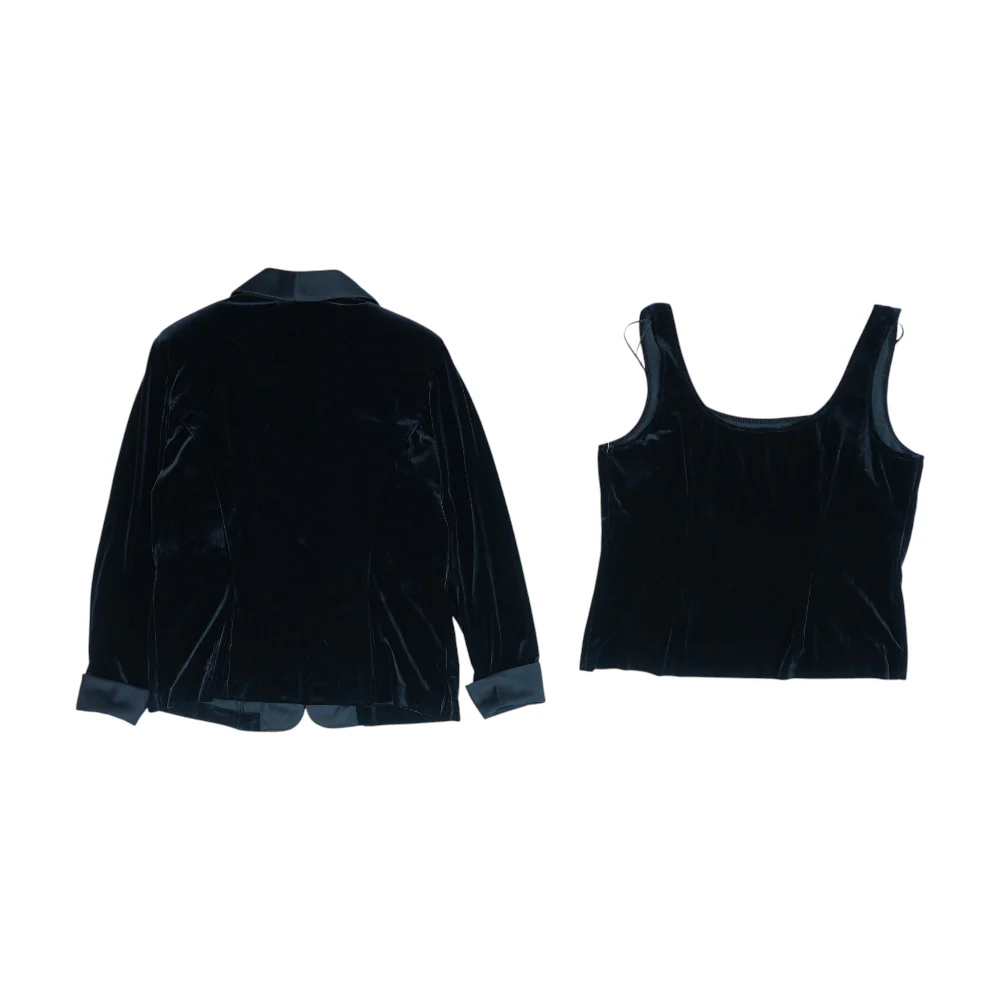 Black Solid Blazer - Image 2