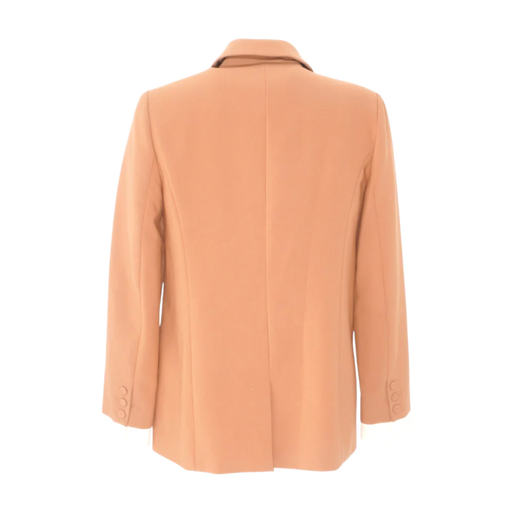 Brown Solid Blazer - Image 2