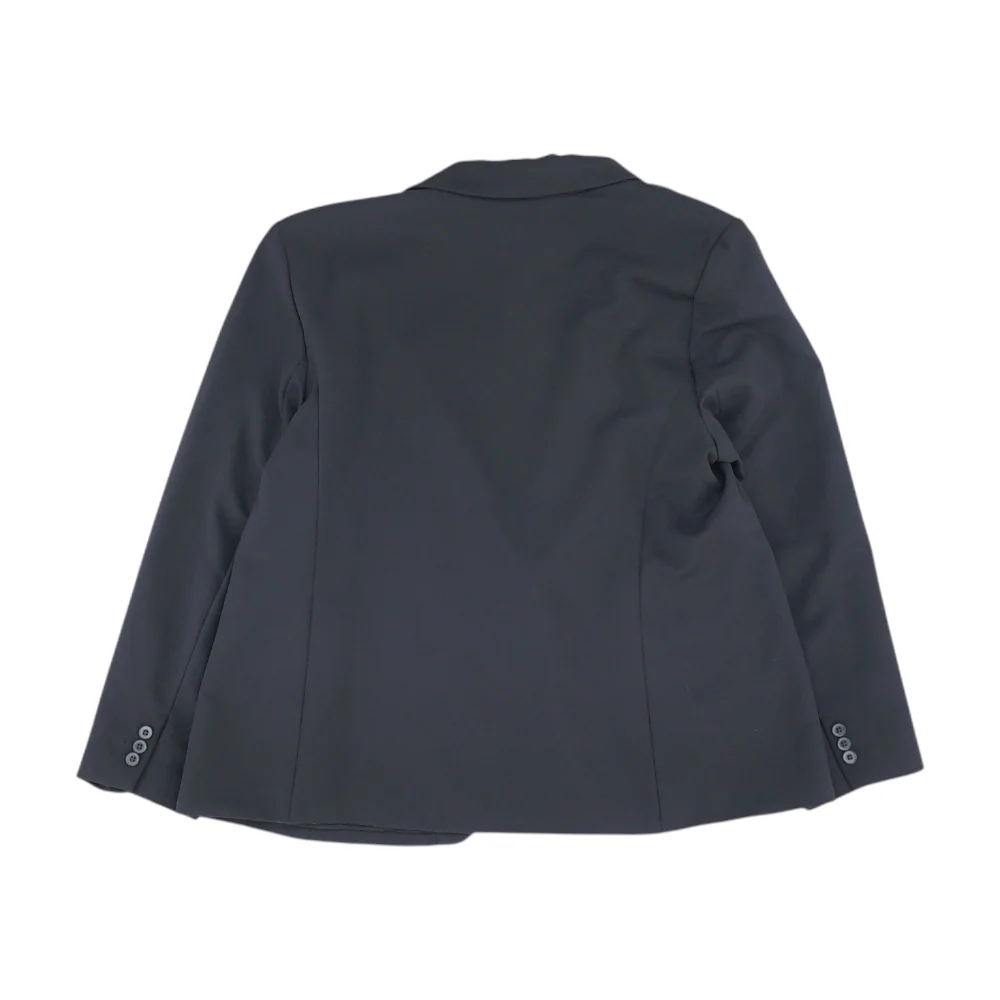 Black Solid Blazer - Image 2