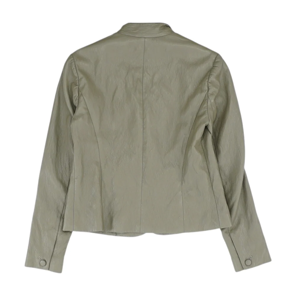 Brown Solid Blazer - Image 2