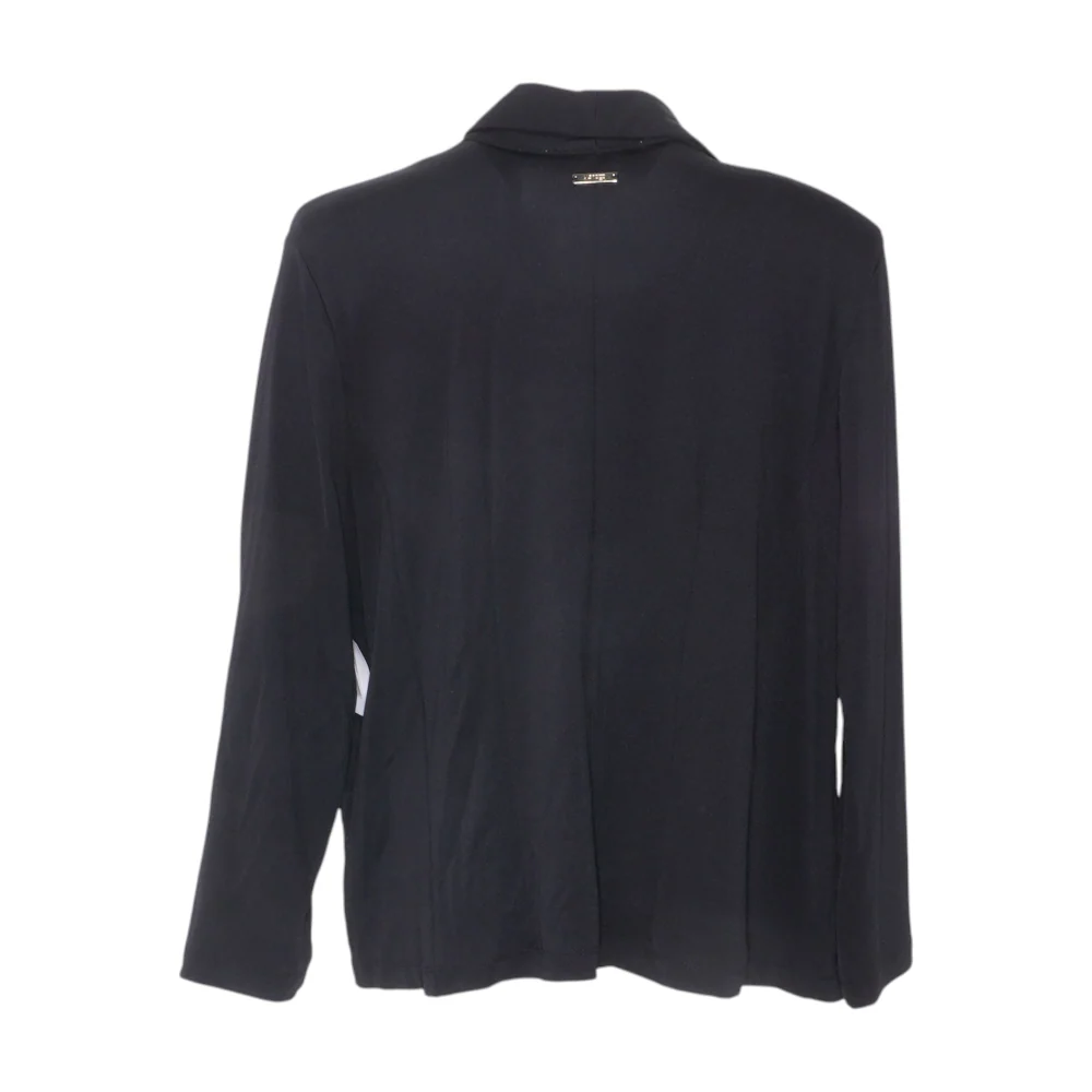 Black Solid Blazer - Image 2