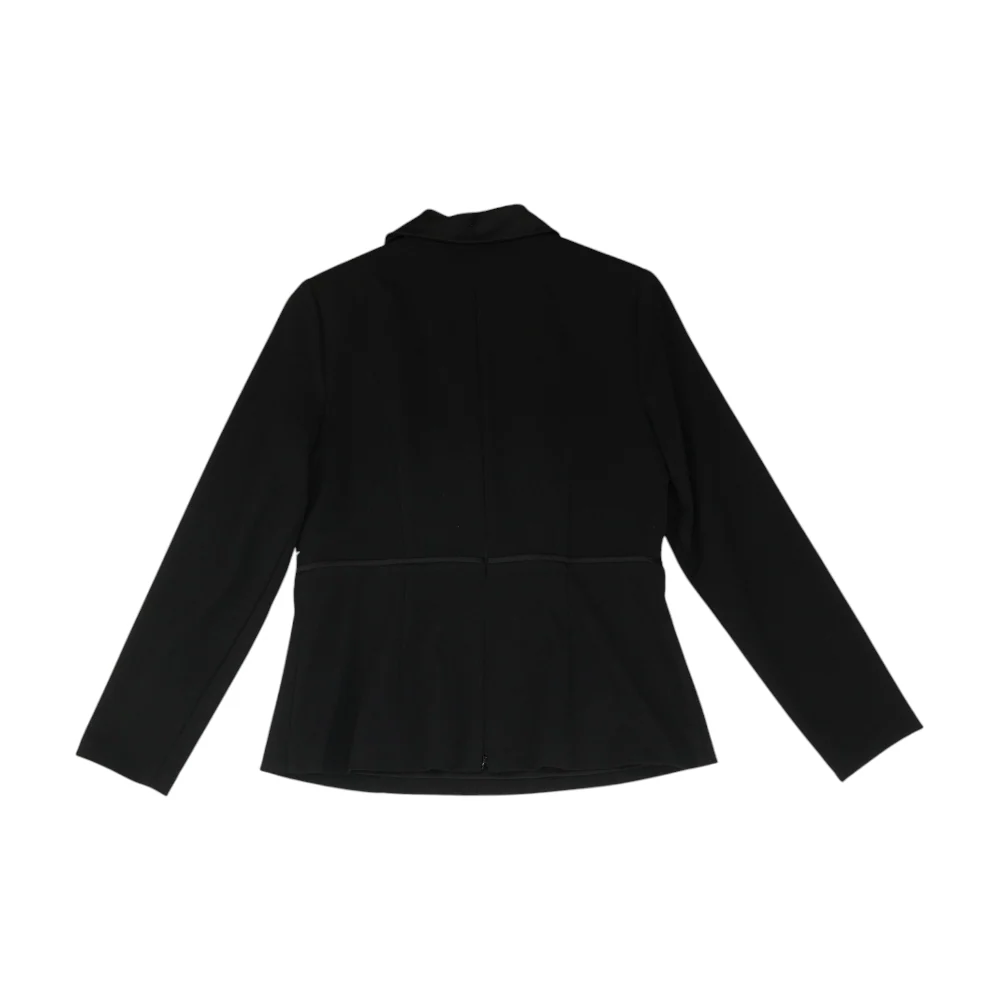 Black Solid Blazer - Image 2