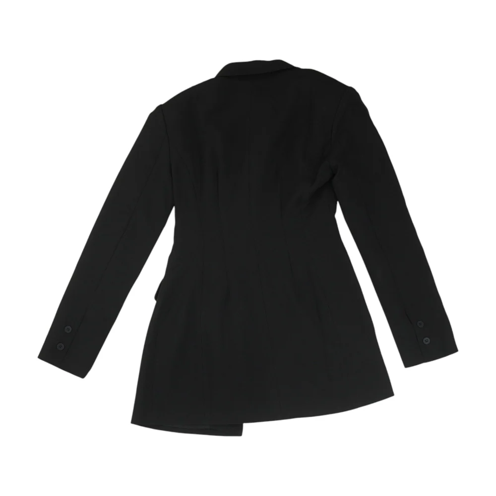 Black Solid Blazer - Image 2