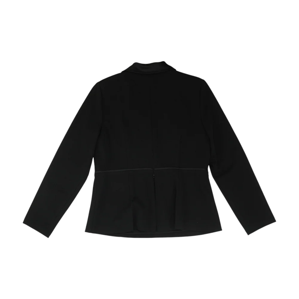 Black Solid Blazer - Image 2