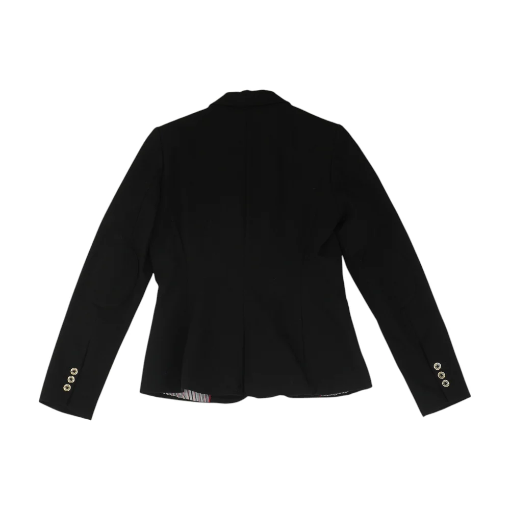 Black Solid Blazer - Image 2