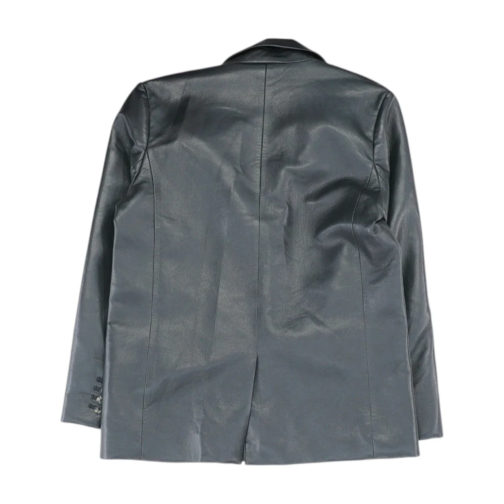 Black Solid Blazer - Image 2