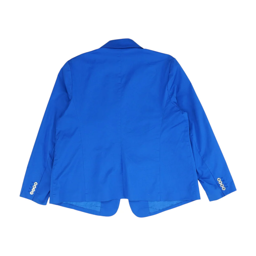 Blue Plus Solid Blazer - Image 2