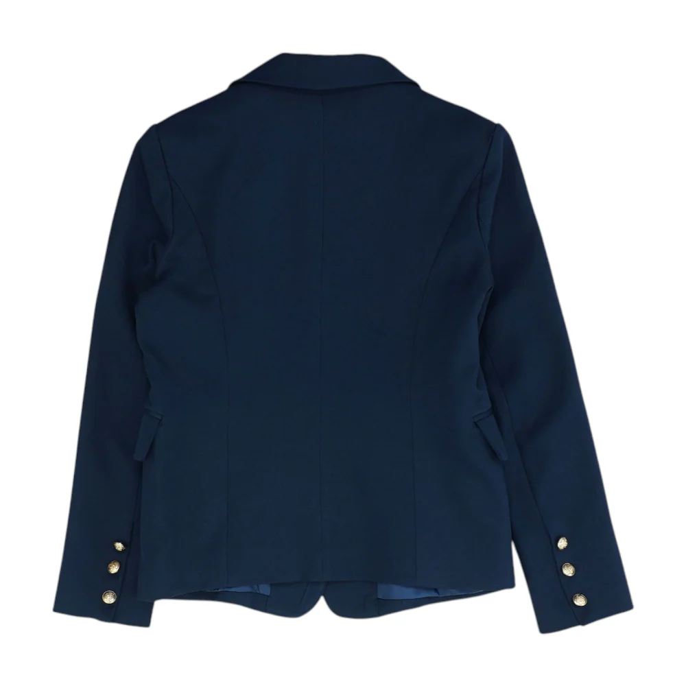 Navy Solid Blazer - Image 2