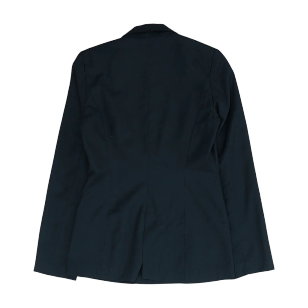 Black Solid Blazer - Image 2