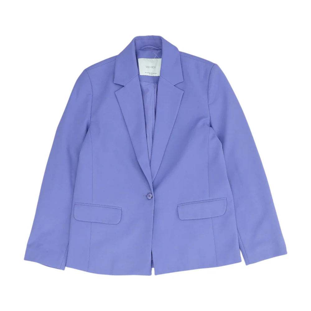 Purple Solid Blazer