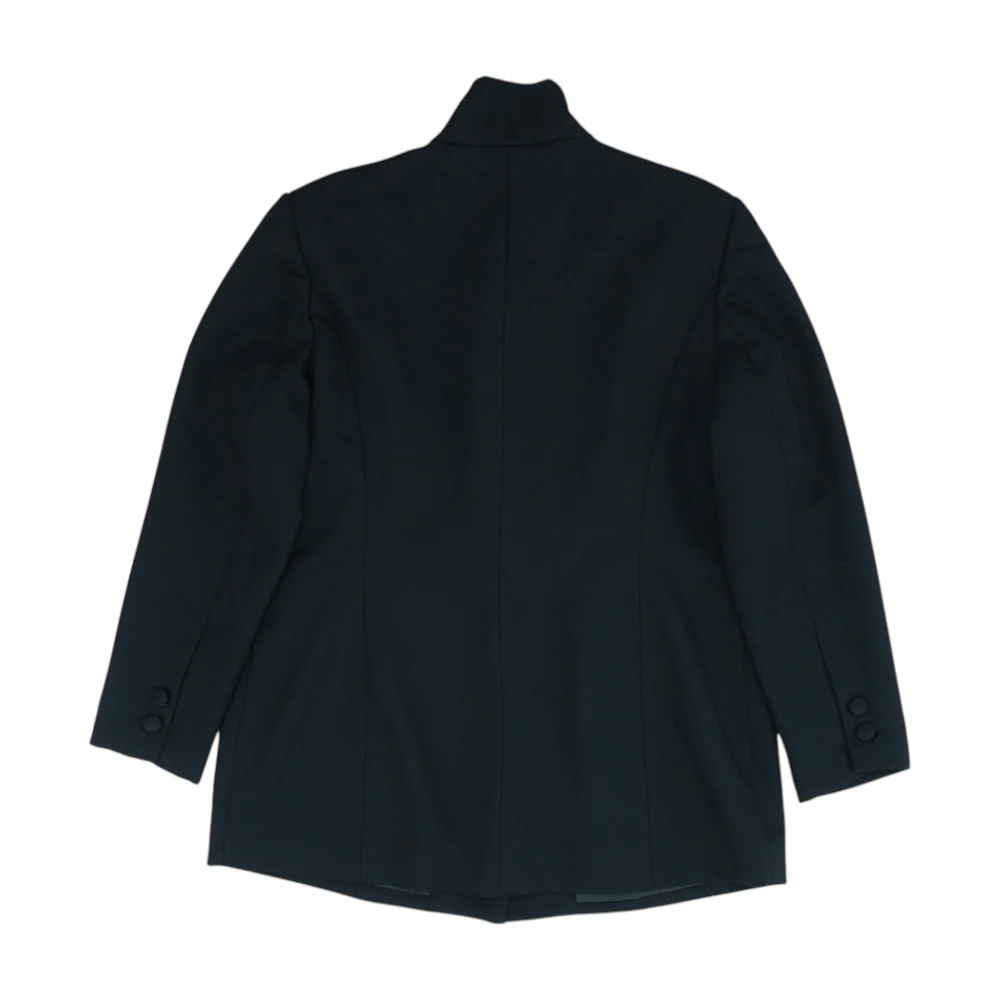 Black Solid Blazer - Image 2