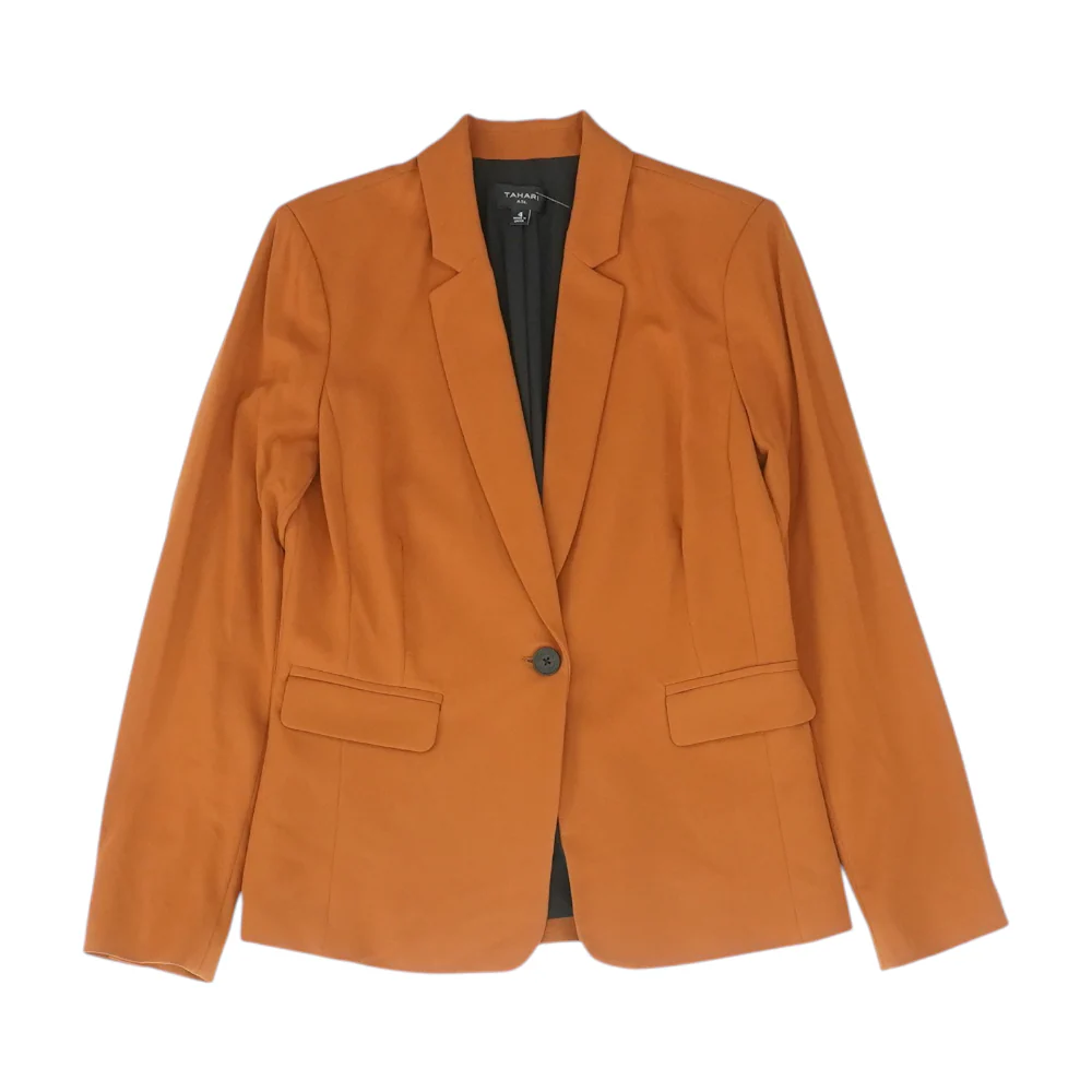 Brown Solid Blazer
