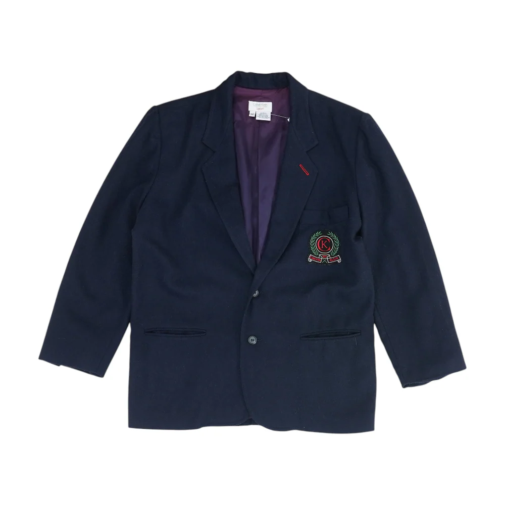Vintage Navy Solid Blazer