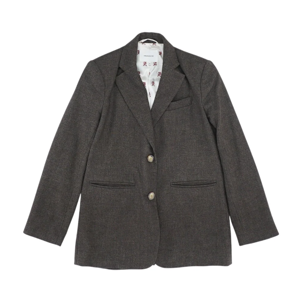 Brown Solid Blazer