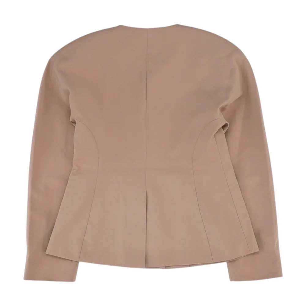 Brown Solid Blazer - Image 2