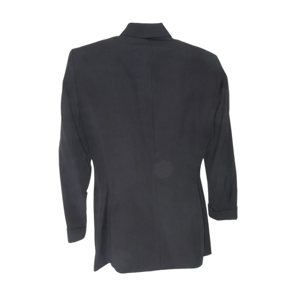 Black Solid Blazer - Image 2
