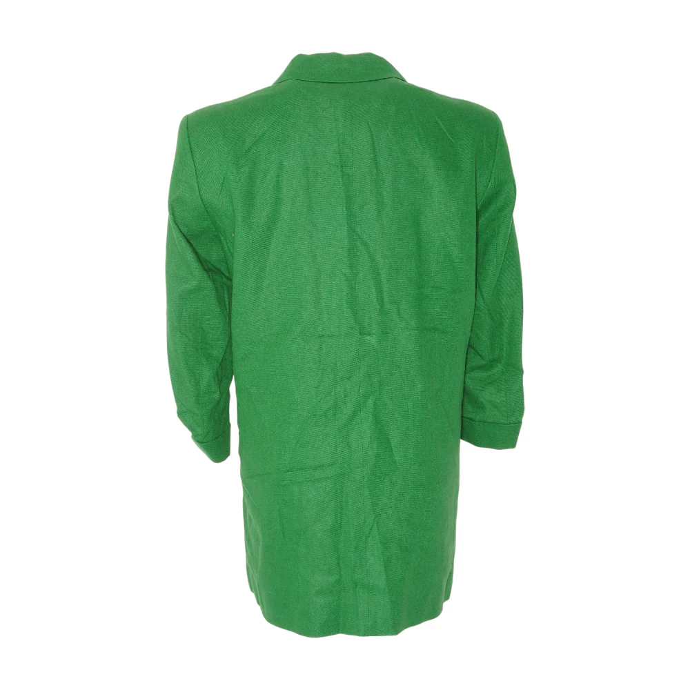 Green Solid Blazer - Image 2