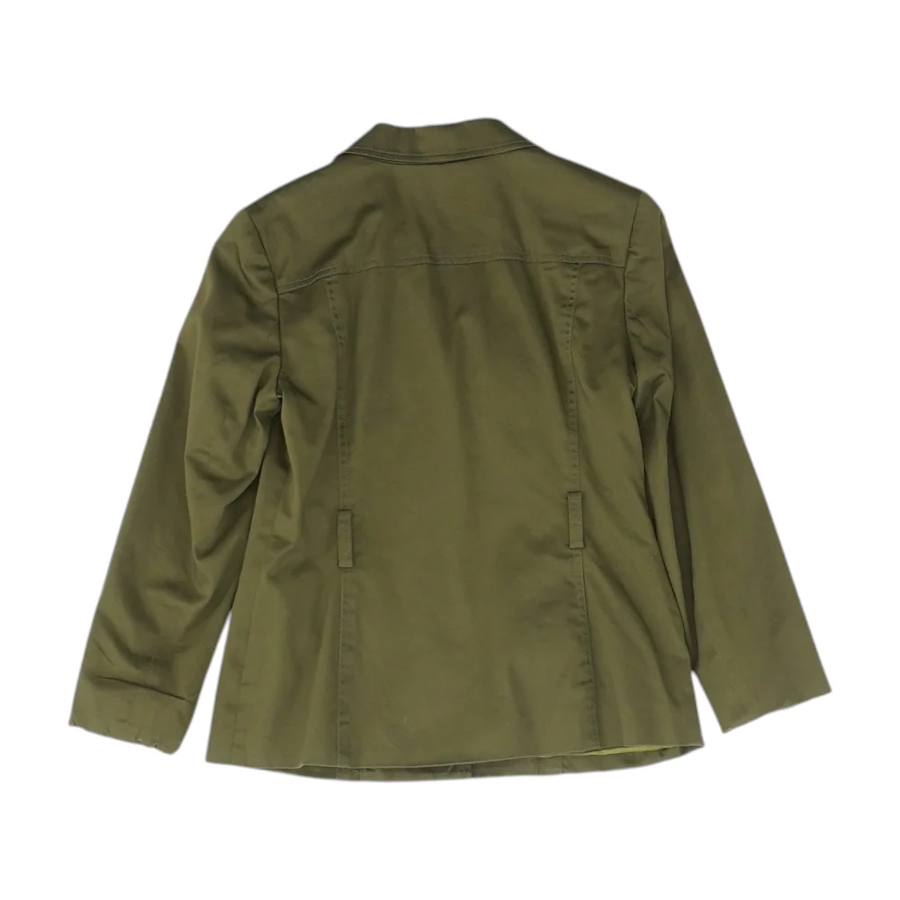 Green Solid Blazer - Image 2