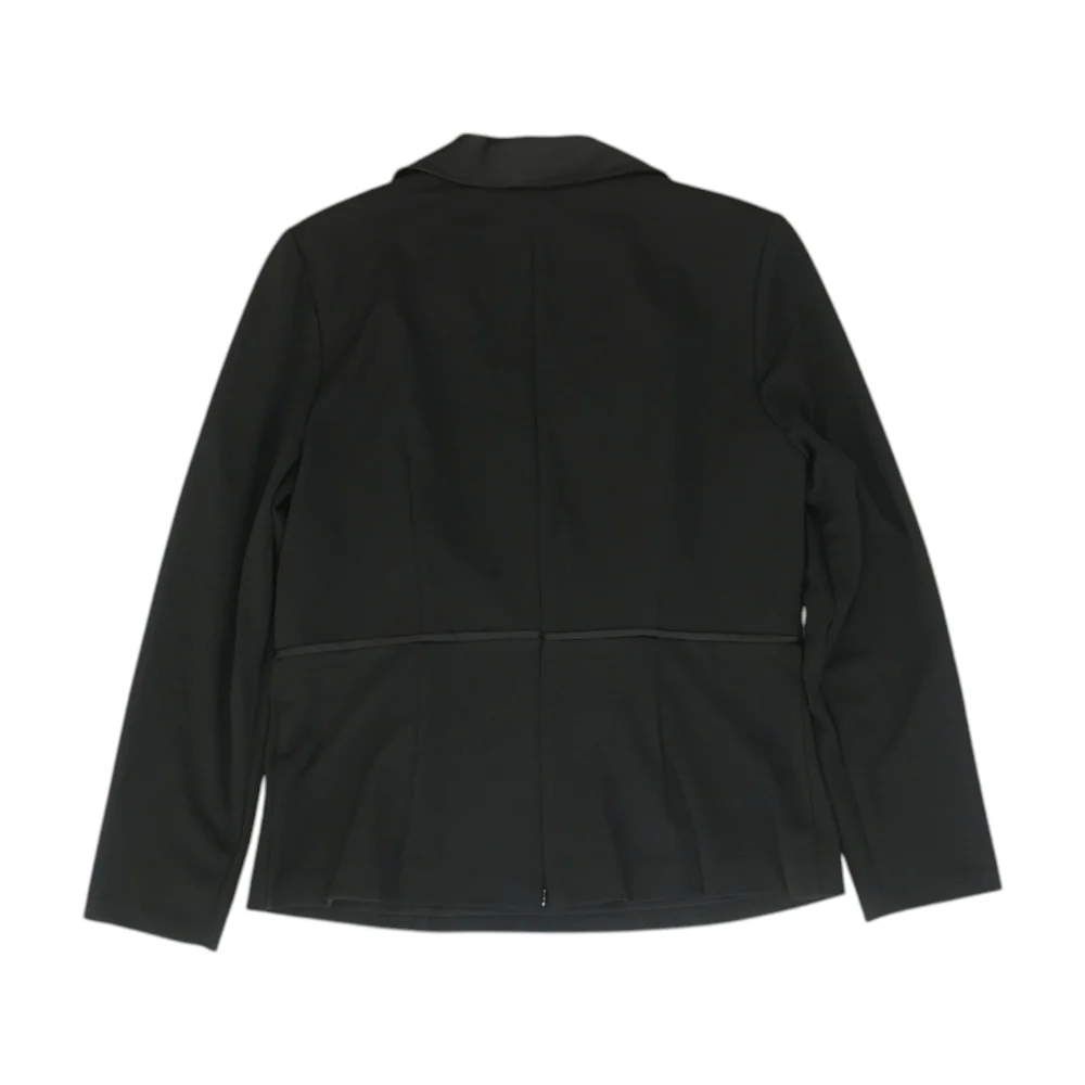 Black Solid Blazer - Image 2