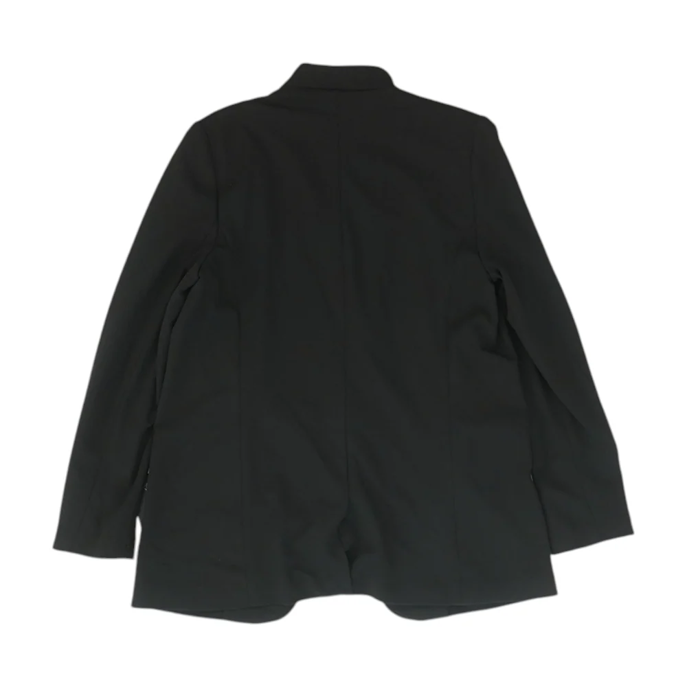 Black Solid Blazer - Image 2