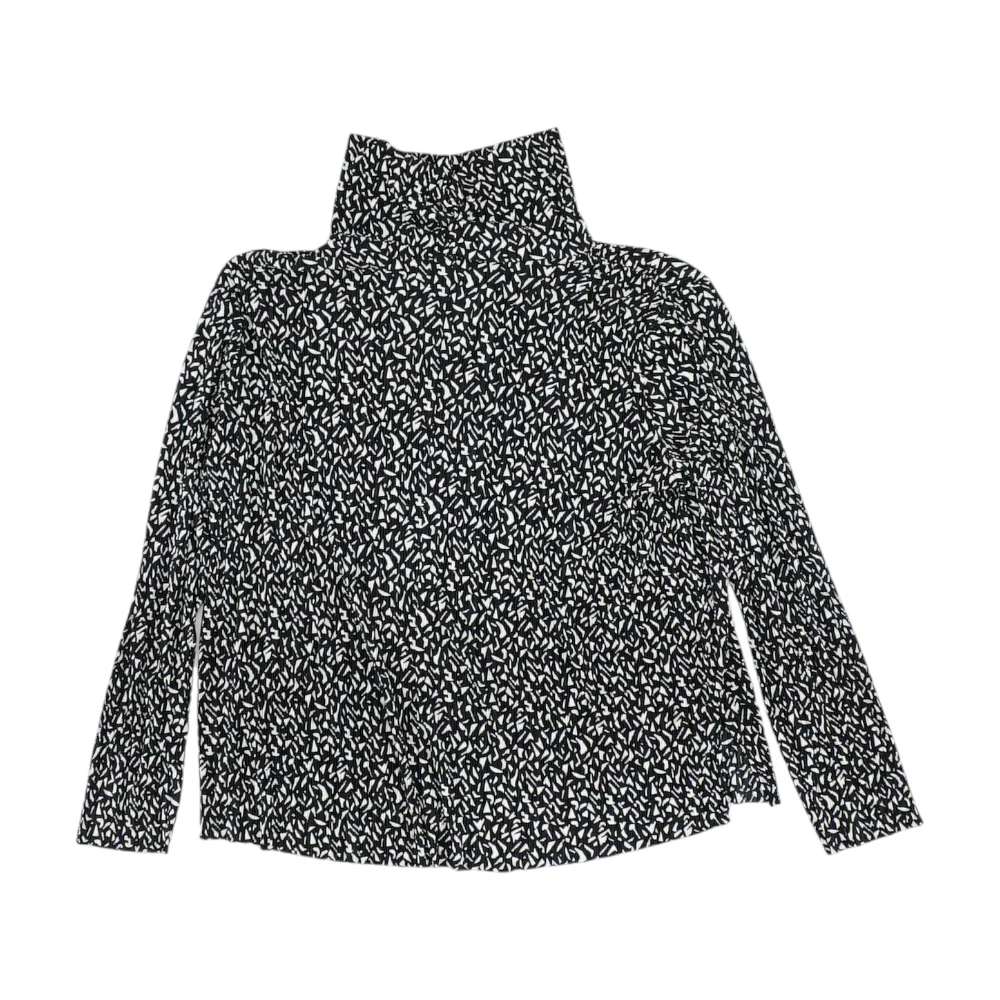 Black Abstract Blouse - Image 2