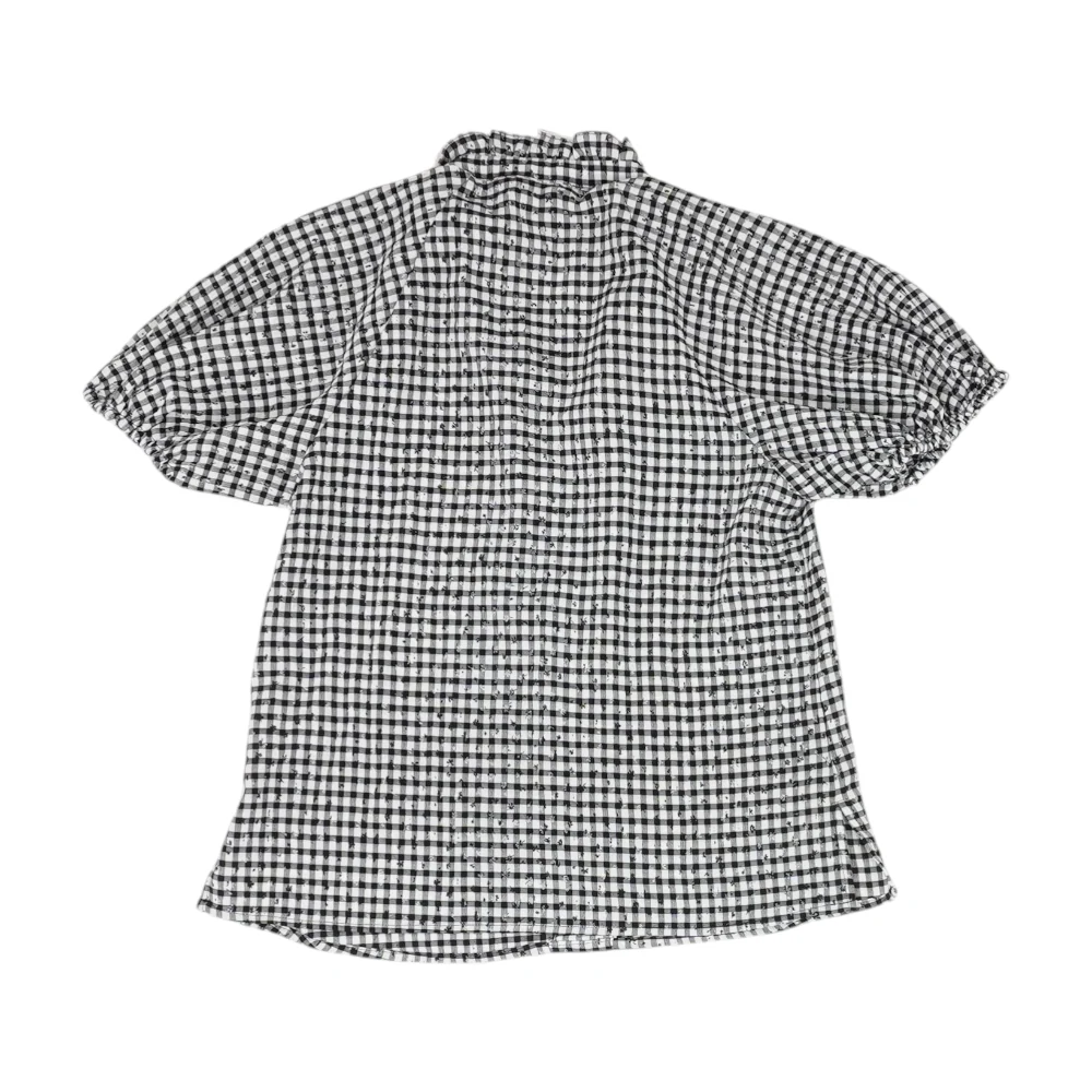Black Check Blouse - Image 2