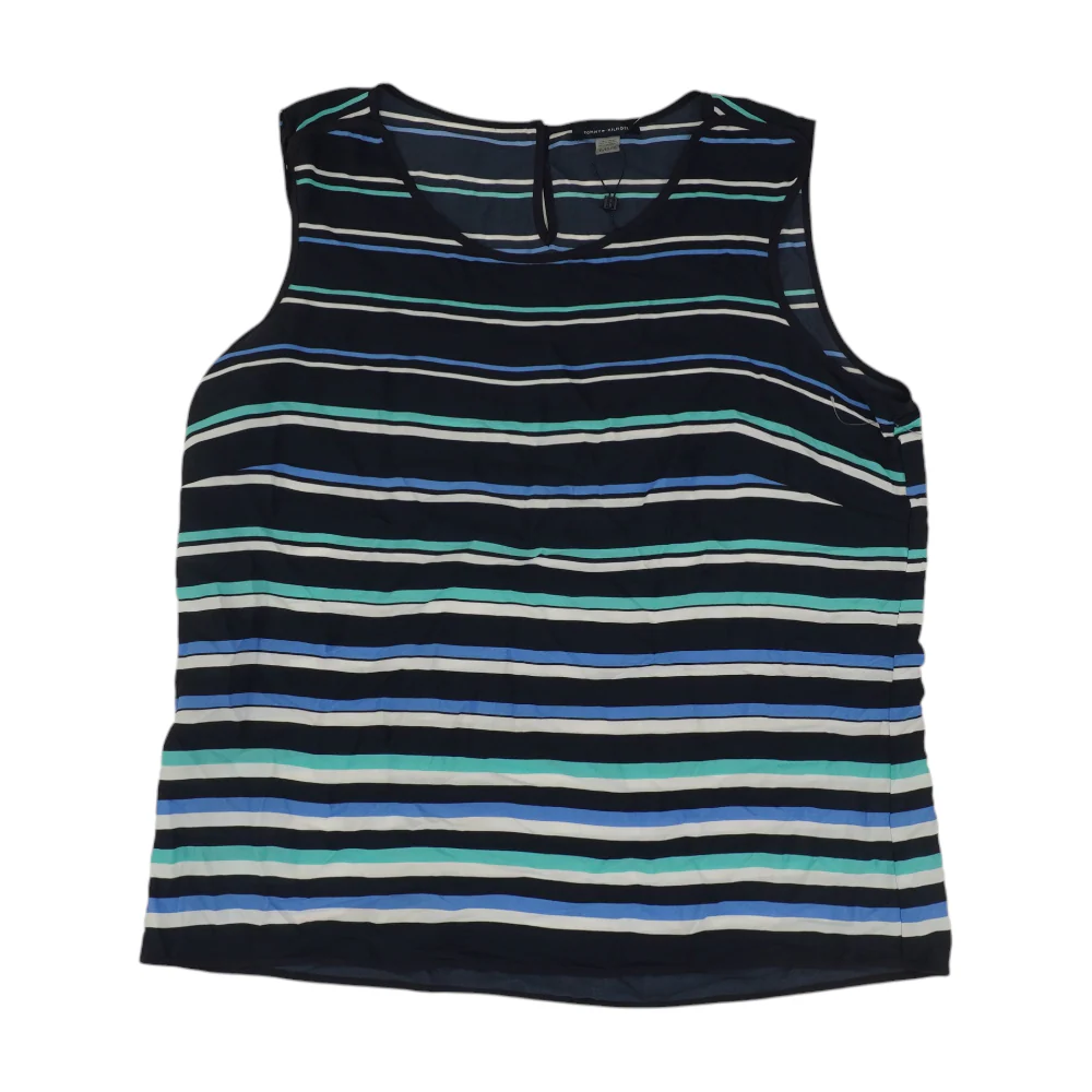 Navy Striped Blouse