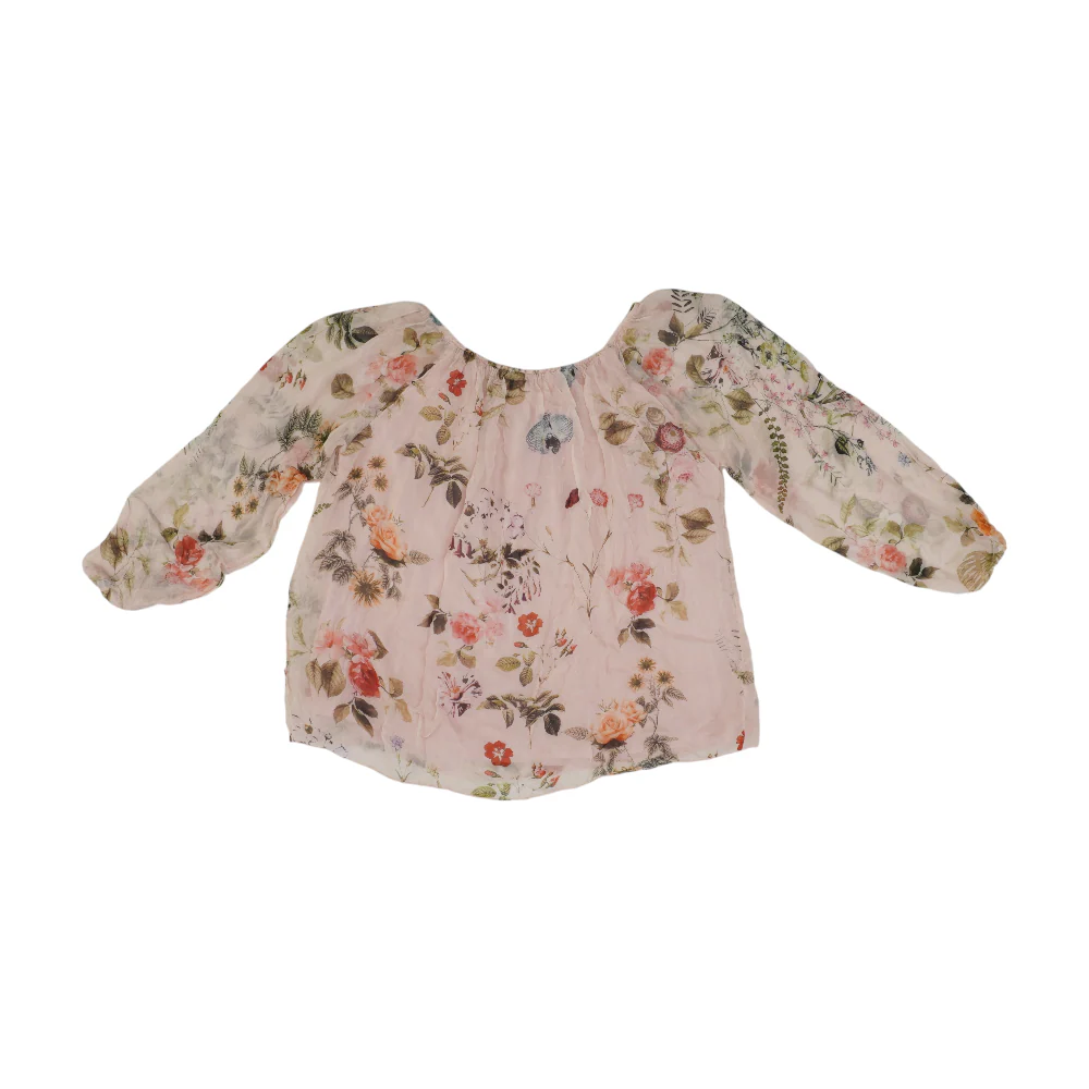 Pink Floral Blouse - Image 2