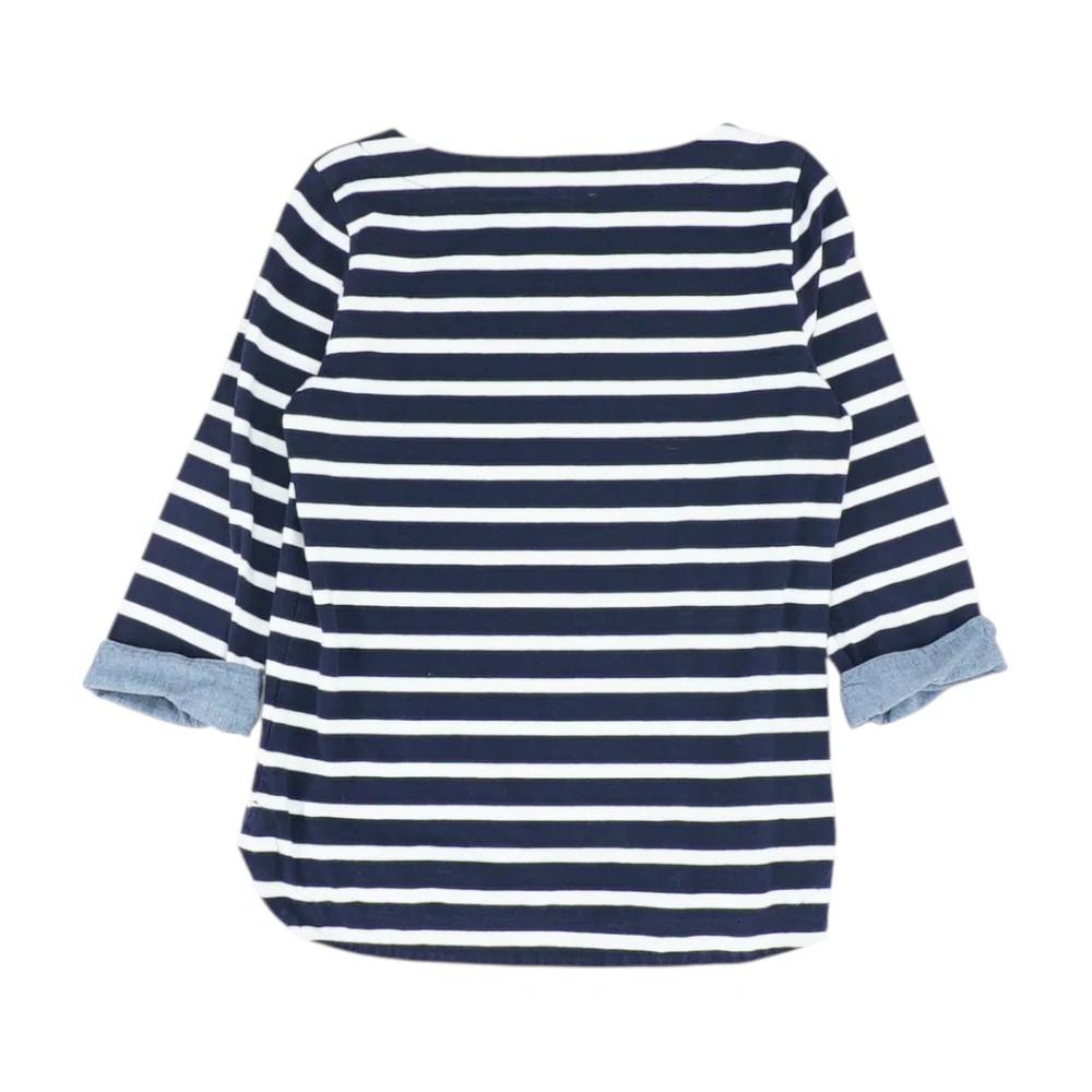 Navy Petite Striped Blouse - Image 2