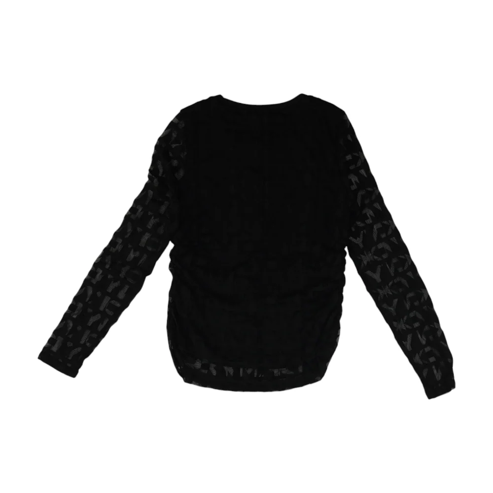 Black Graphic Blouse - Image 2