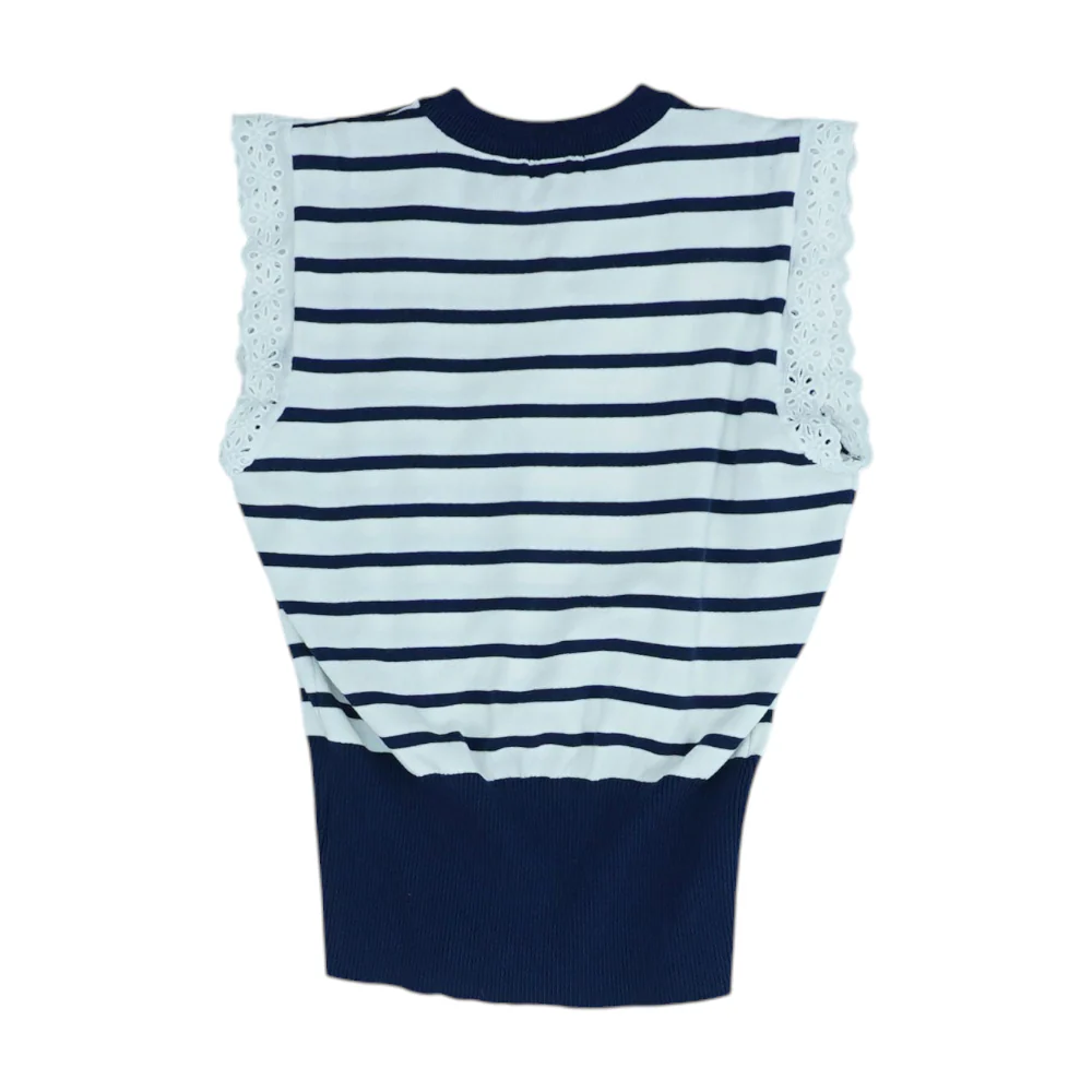 White Striped Blouse - Image 2