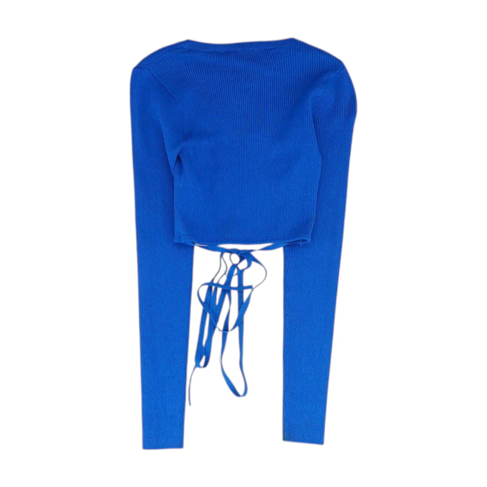 Blue Cropped Blouse - Image 2