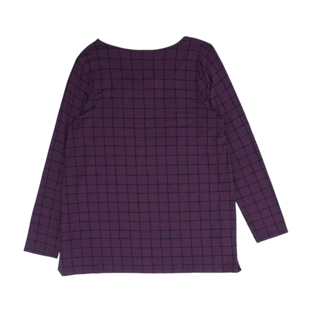 Maroon Print Blouse - Image 2