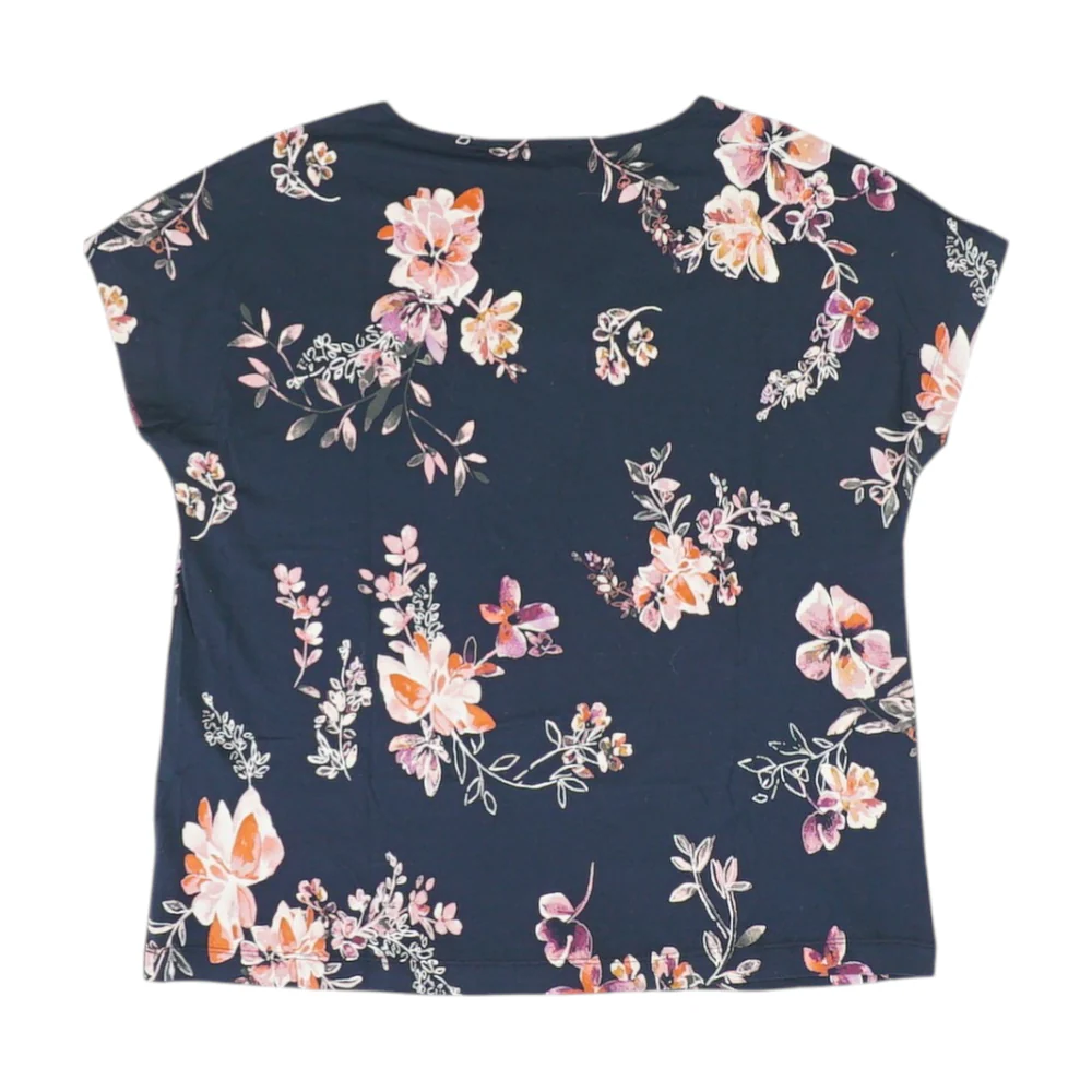 Navy Floral Blouse - Image 2