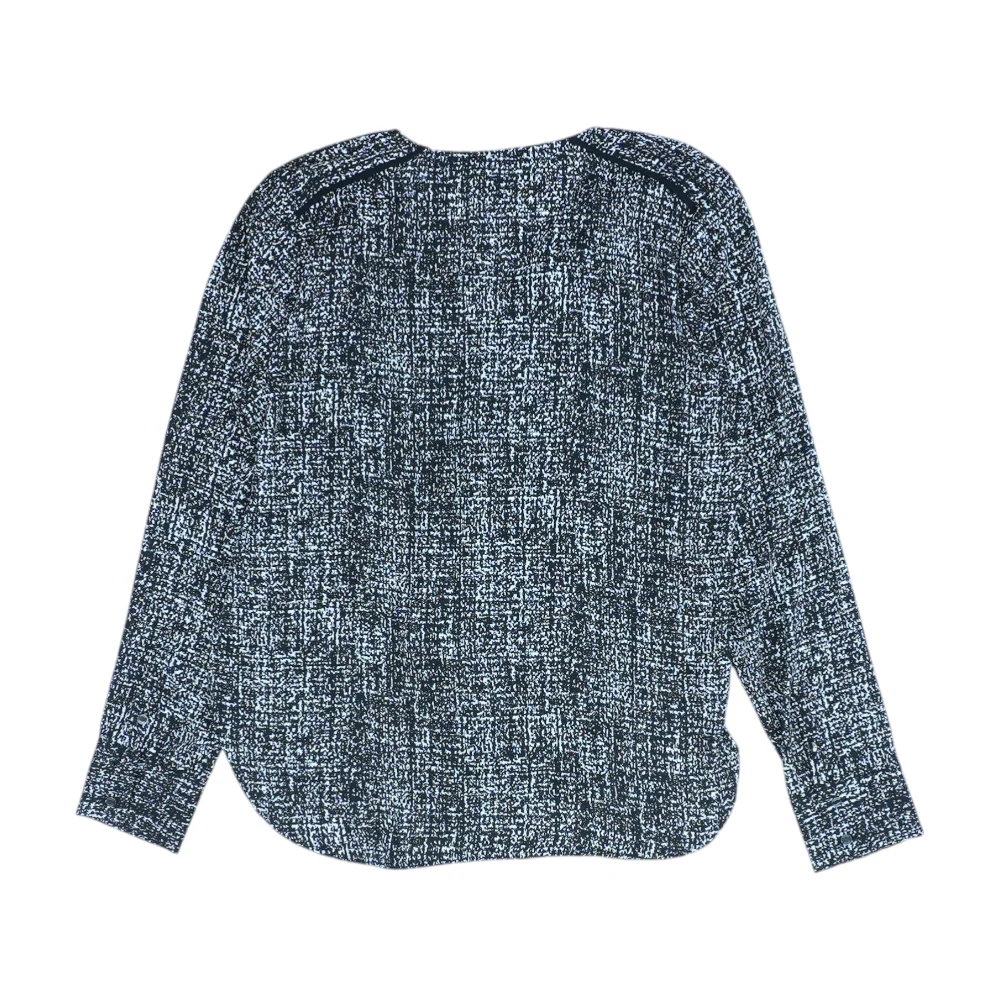 Black Graphic Blouse - Image 2
