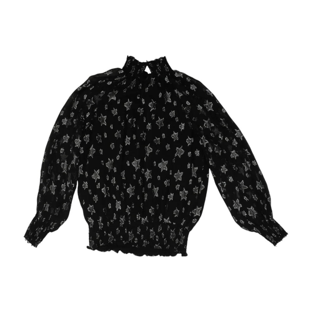 Black Graphic Blouse - Image 2