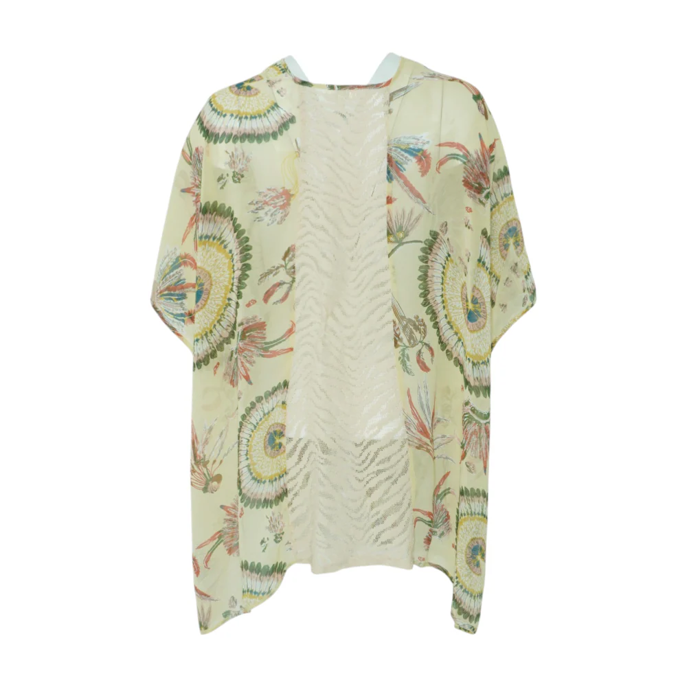 Beige Floral Cardigan - Image 2