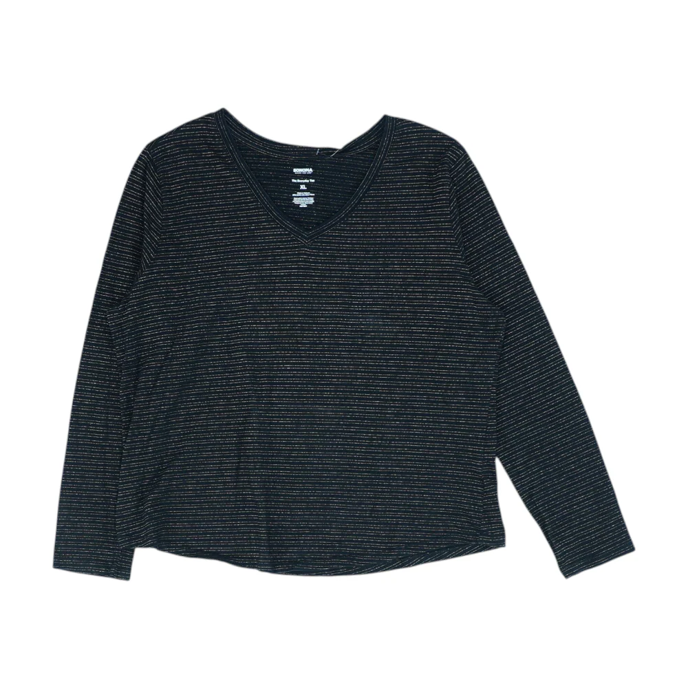 Black Striped Blouse