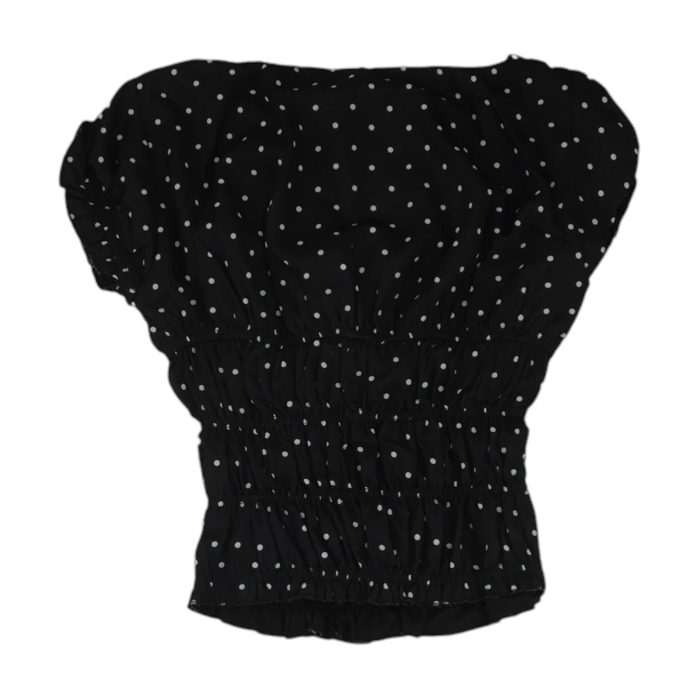 Black Polka Dot Blouse - Image 2