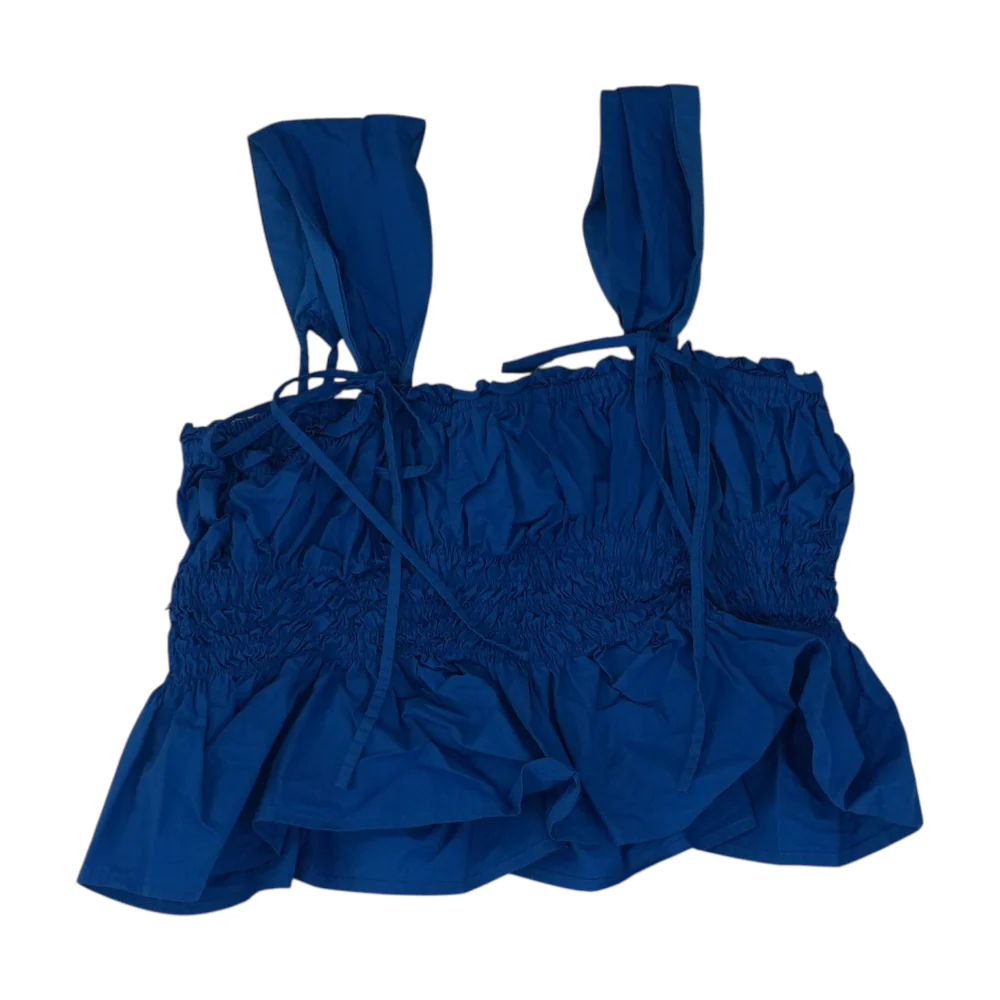 Blue Cropped Blouse - Image 2